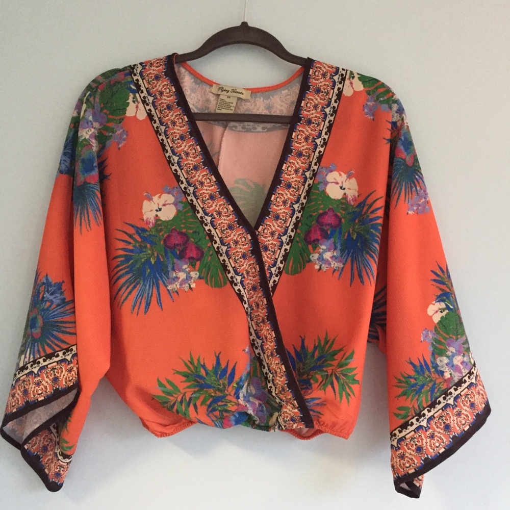 Floral Tropical Top